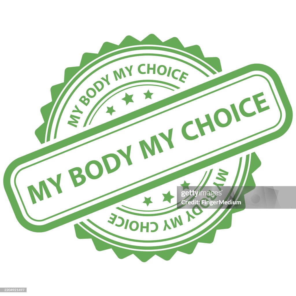 My body my choice rubber seal stamp