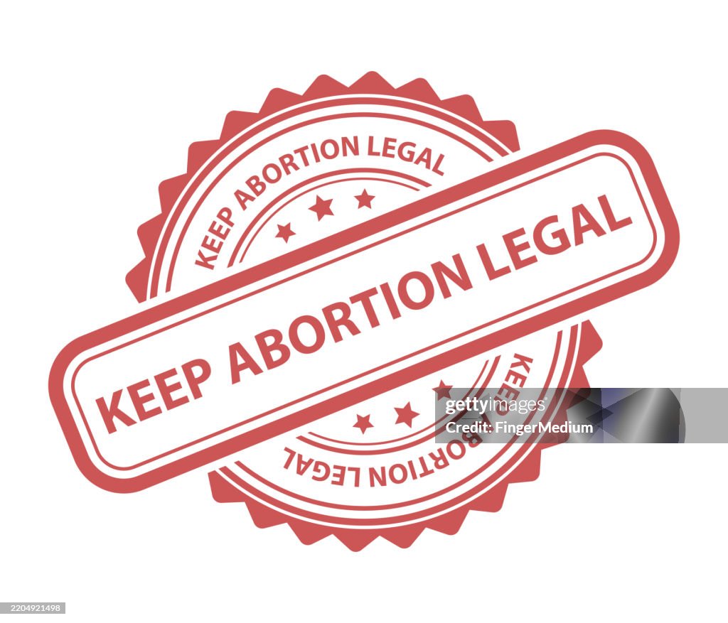 Keep abortion legal rubber seal stamp