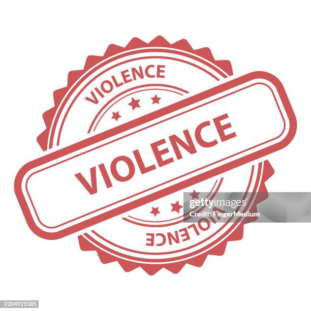 violence rubber seal stamp - domestic violence stock illustrations