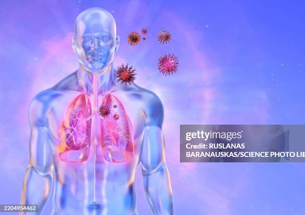 respiratory pathogen, illustration - respiratory infection stock illustrations