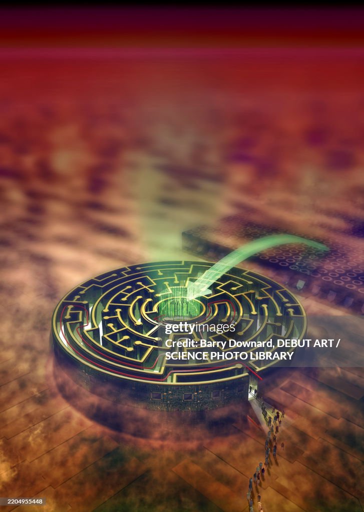 Digital security, conceptual illustration