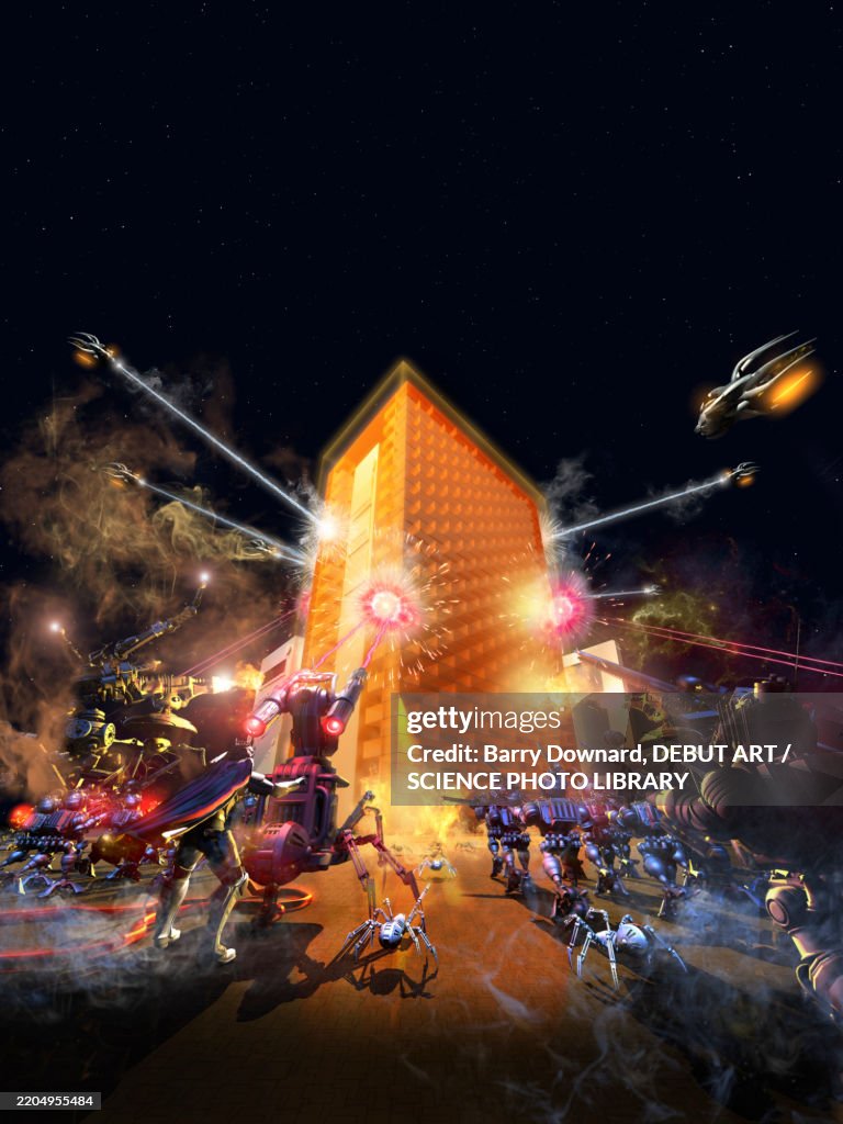 Cyber attack, conceptual illustration