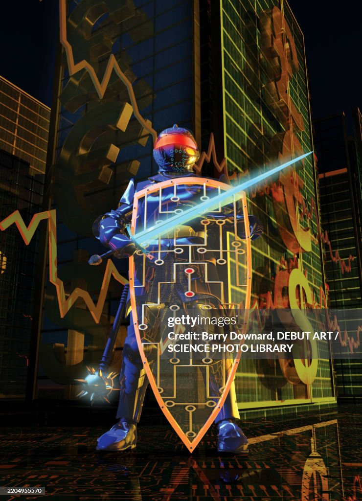 Digital security, conceptual illustration