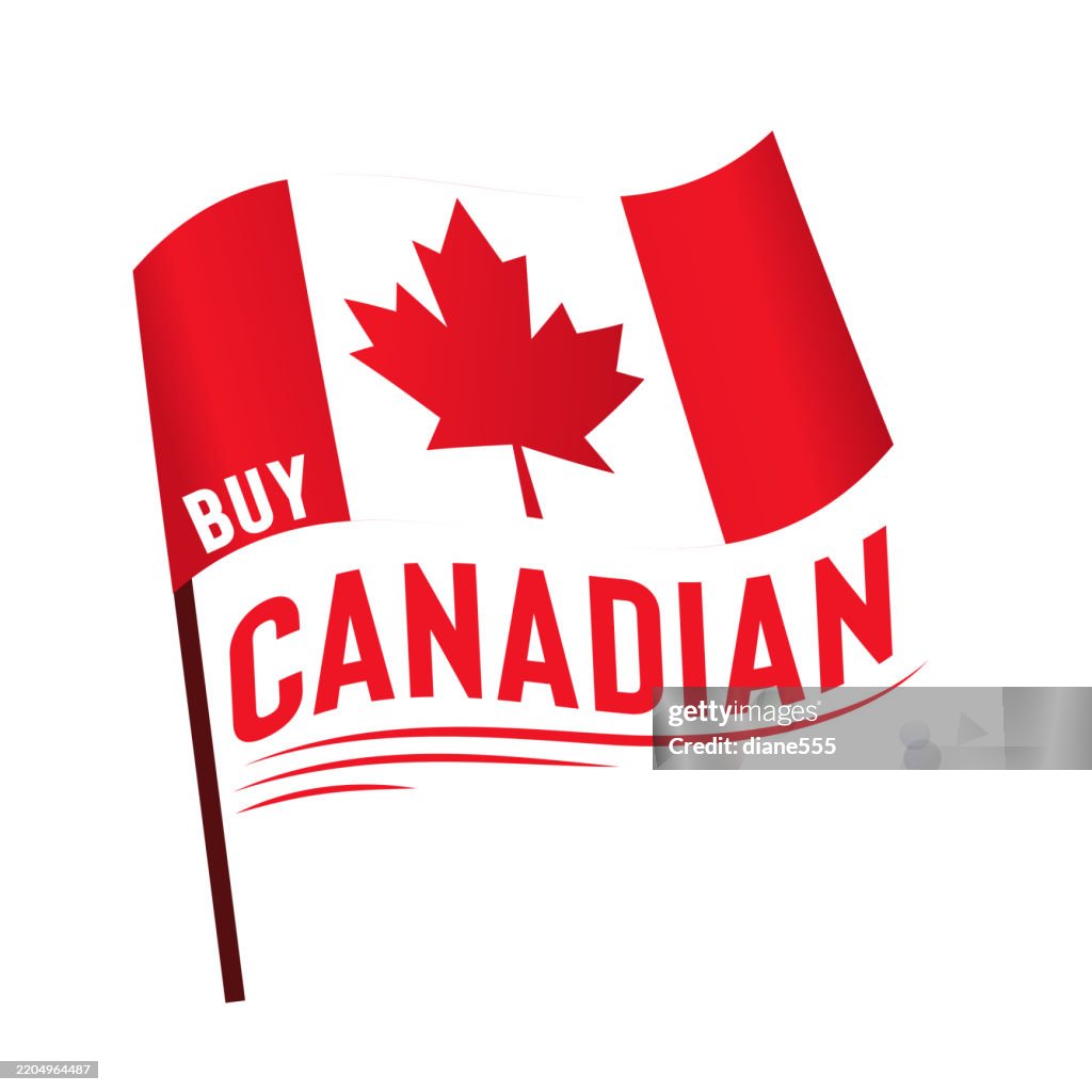 Buy Canadian Label Badge On A Transparent Base