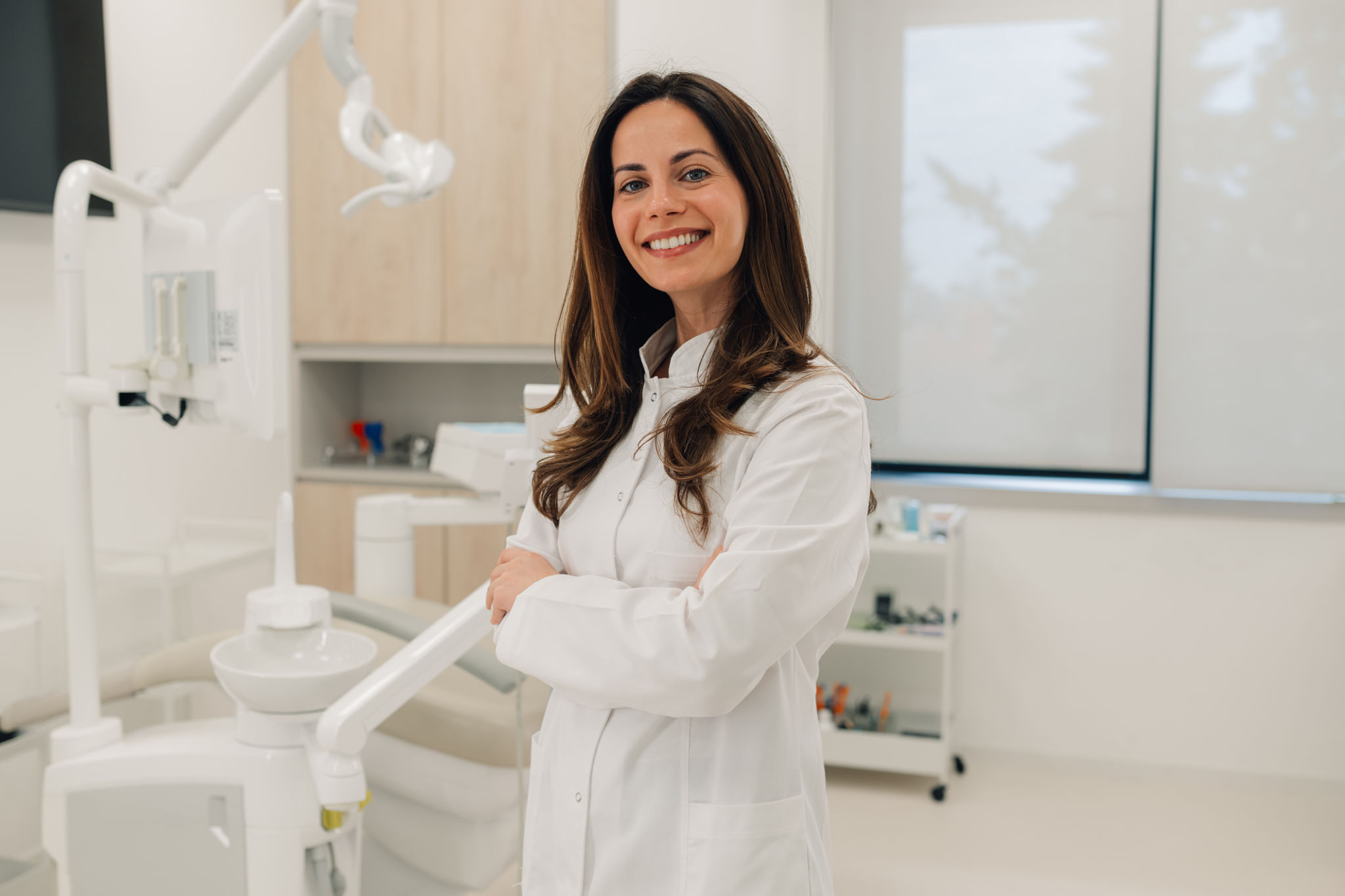 smiling dentist