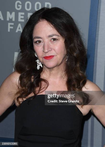 Liz Garbus arrives at the Special Premiere Of Hulu's "Good American Family" at Directors Guild Of America on March 13, 2025 in Los Angeles,...