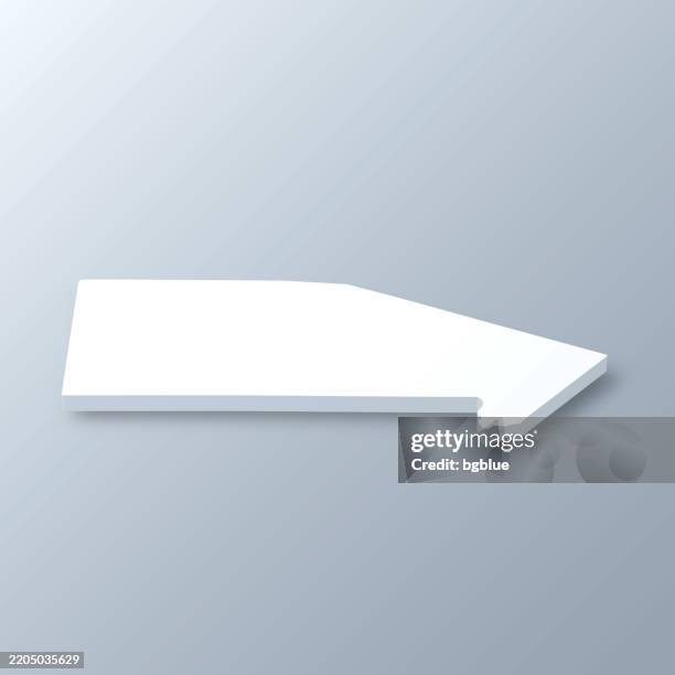 bandera county, texas. 3d map on gray background - bandera texas stock illustrations