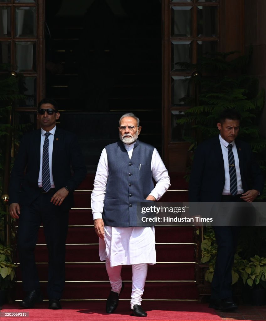 PM Narendra Modi And New Zealand PM Christopher Luxon Meeting At Hyderabad House