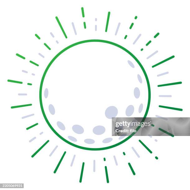 ilustrações de stock, clip art, desenhos animados e ícones de golf ball icon symbol design element - taco de golfe