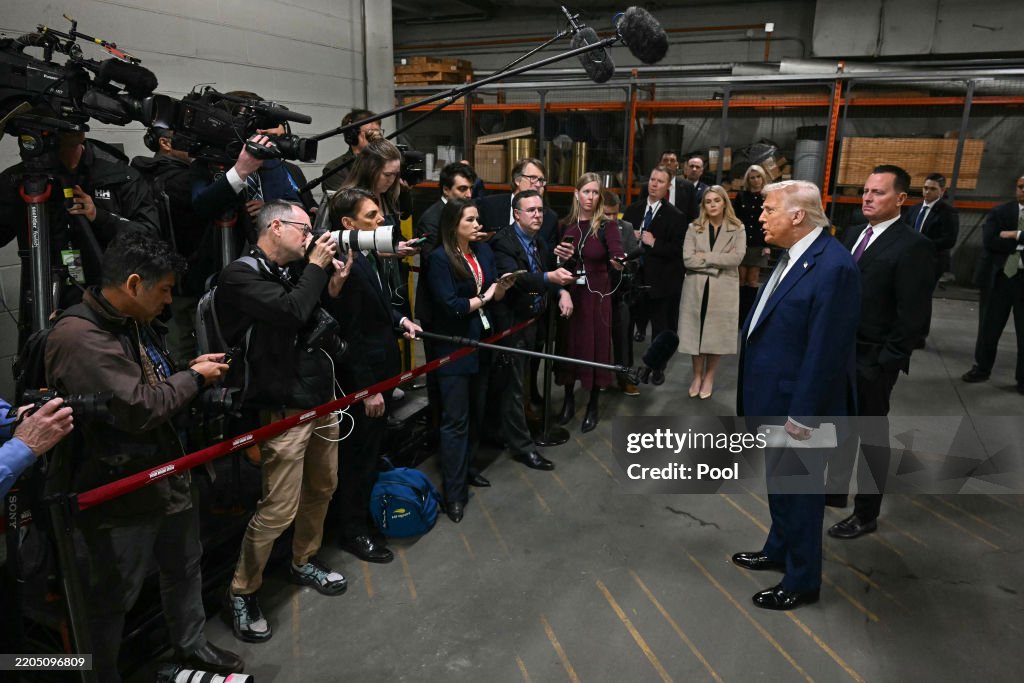 President Trump Participates In A Kennedy Center Board Meeting And Tour