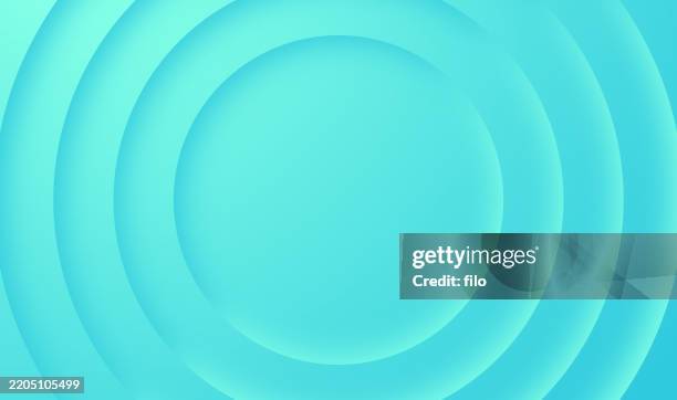 abstract teal pearl blue curve circle depth layers background - oyster pearl stock illustrations