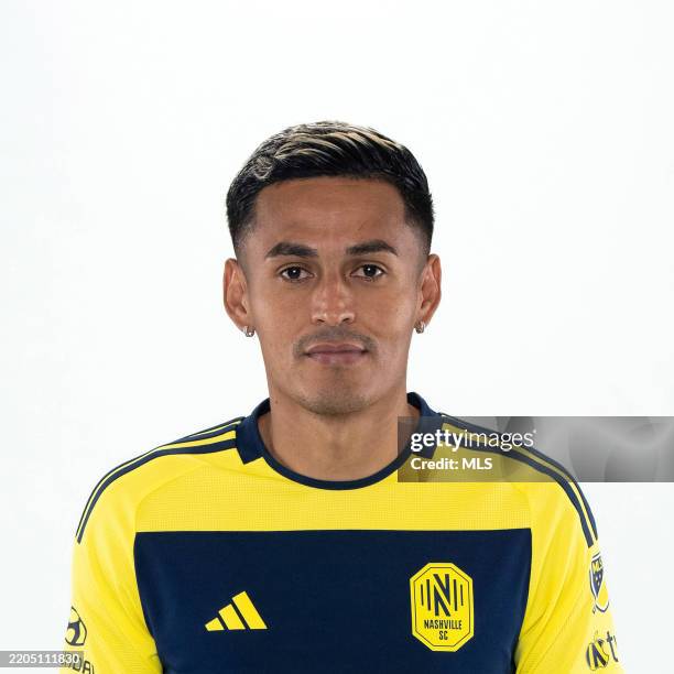 Andy Najar of Nashville SC poses for a portrait during the MLS 2025 Media Day on January 31, 2025 in Nashville, Tennessee.