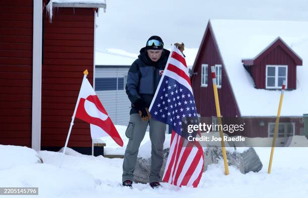 Person who did not want to provide his name protests in front of the American Consulate about what he said is 'the threat of the possibility of the...