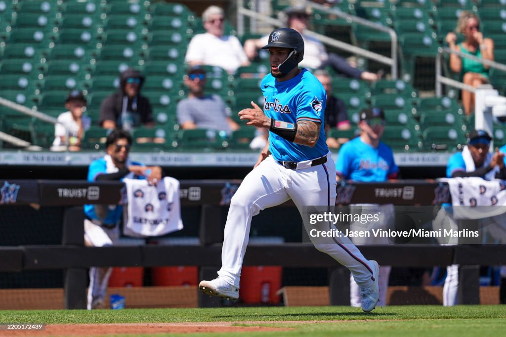 Spring Breakout Agustin Ramirez of the Miami Marlins in the Spring Breakout game ...