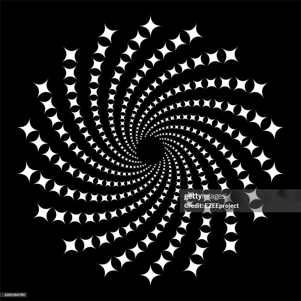 Geometric Swirling Pattern Abstract Spiral Pattern Geometric Shapes In Radial Hypnotic Swirl High ...