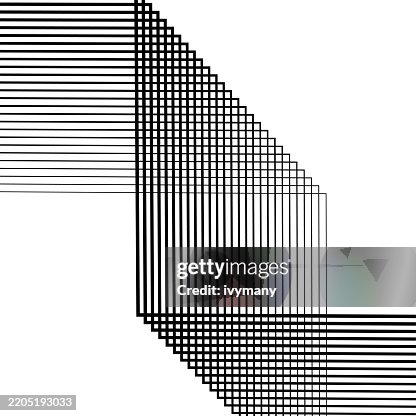 Abstract Monochrome Lines Transition To Thin Grids Pattern Design ...