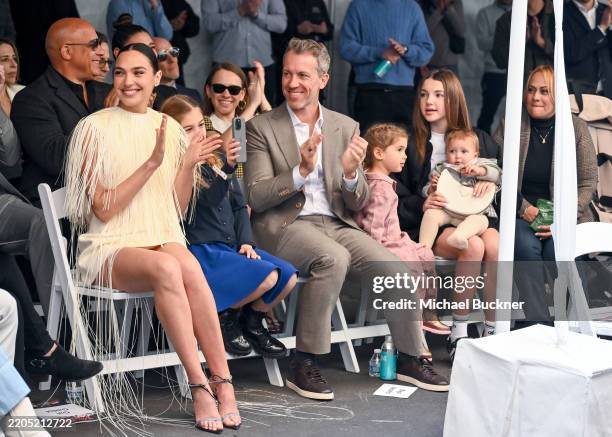 Gal Gadot, Maya Varsano, Jaron Varsano, Daniella Varsano, Alma Varsano at the ceremony honoring Gal Gadot with a Star on the Hollywood Walk Of Fame...