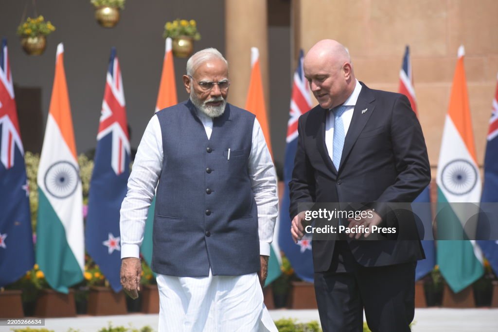 Prime Minister Narendra Modi met his New Zealand counterpart...