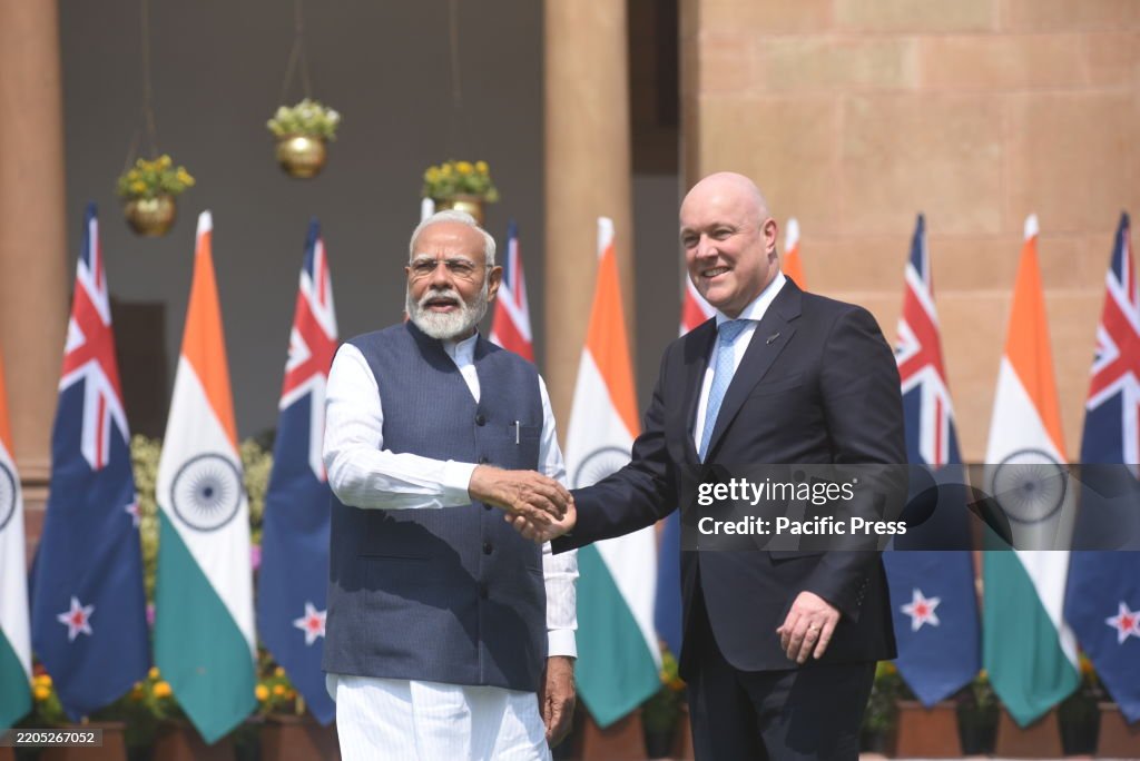 Prime Minister Narendra Modi met his New Zealand counterpart...