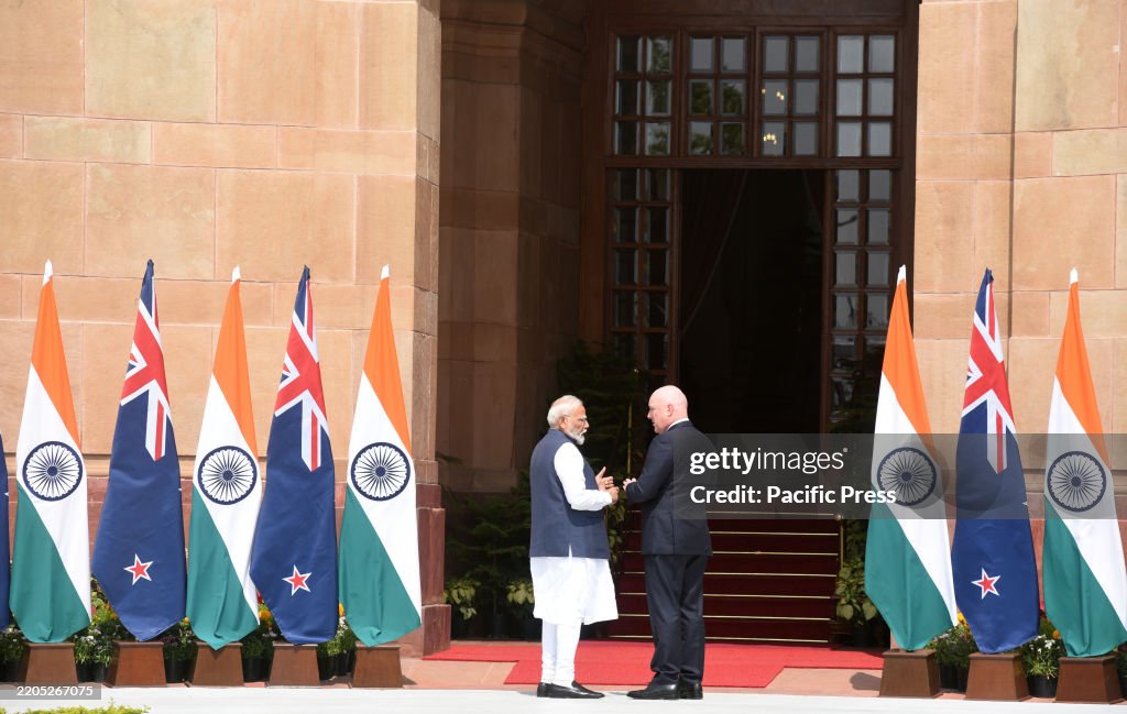 Prime Minister Narendra Modi met his New Zealand counterpart...