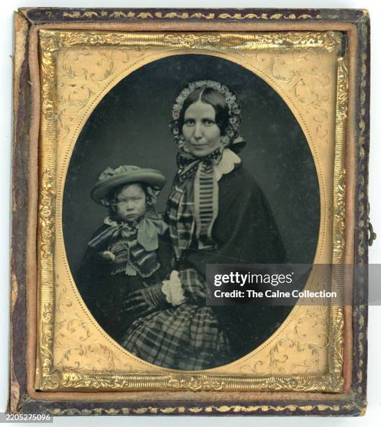 Ambrotype photo of child wearing tartan c. 1860s Ambrotype photo of child wearing tartan c. 1860s