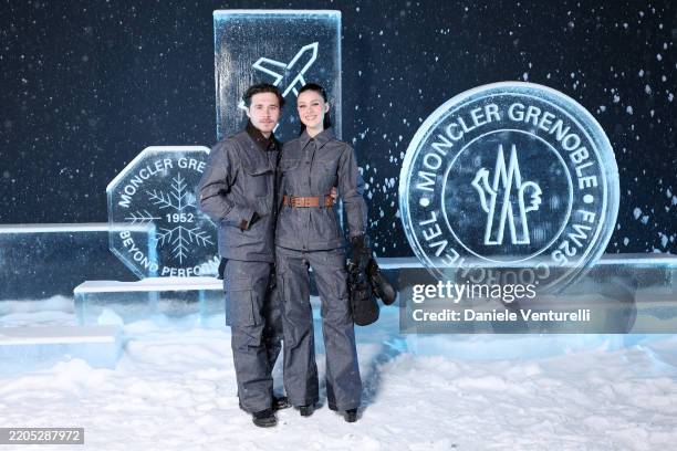 Brooklyn Peltz Beckham and Nicola Peltz attends the Moncler Grenoble Fall/Winter 2025 Show on March 15, 2025 in Courchevel, France.