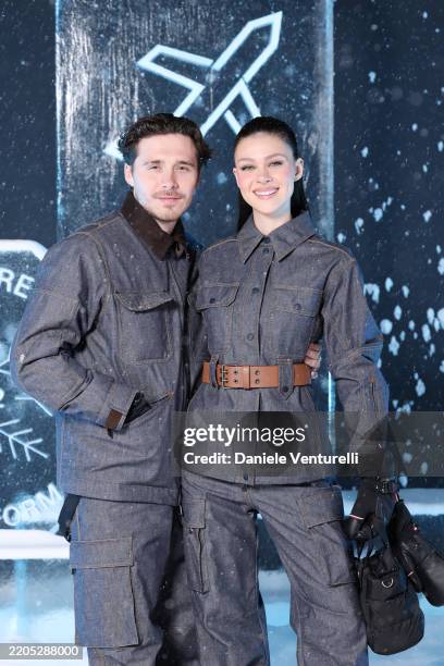 Brooklyn Peltz Beckham and Nicola Peltz attends the Moncler Grenoble Fall/Winter 2025 Show on March 15, 2025 in Courchevel, France.