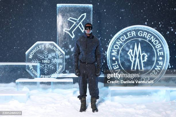 Alton Mason attends the Moncler Grenoble Fall/Winter 2025 Show on March 15, 2025 in Courchevel, France.