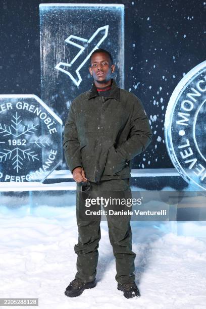 Micheal Ward attends the Moncler Grenoble Fall/Winter 2025 Show on March 15, 2025 in Courchevel, France.