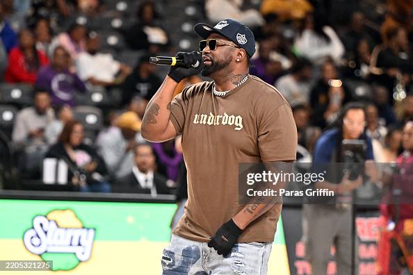 Project Rapper Rapper Project Pat performs during halftime at the 2025 Southwestern ...