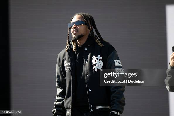 Cru Rapper Rapper DDG performs onstage during the Rolling Loud Festival at... News ...