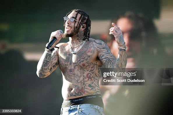 Liangelo Rapper Rapper/professional basketball player Liangelo Ball performs onstage ...