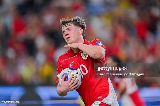 Ole Romenij of Indonesia celebrates after scoring a goal during the FIFA 2026 World Cup AFC Asian Round 3 Qualifier match between Australia v...