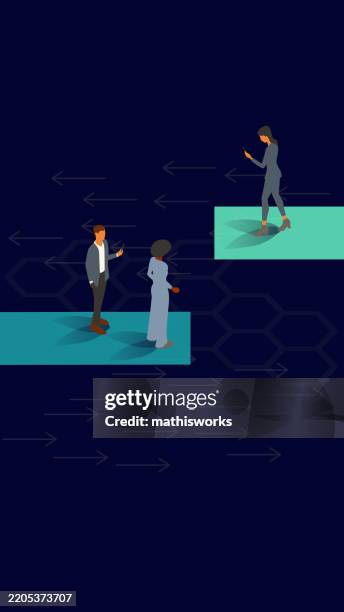 healthcare misalignment - light on dark path stock illustrations