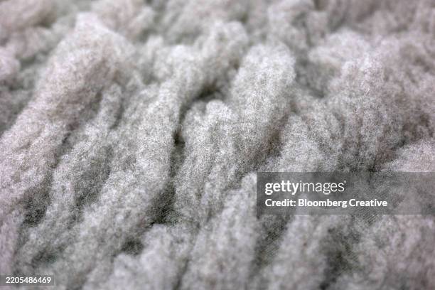 a heap of raw cashmere fiber - kaschmirwolle stock-fotos und bilder