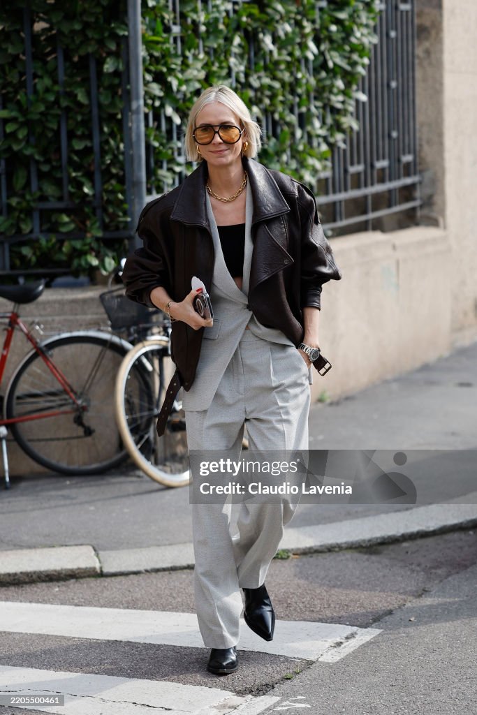 Street Style - Day 4 - Milan Fashion Week - Womenswear Fall/Winter 2025/2026