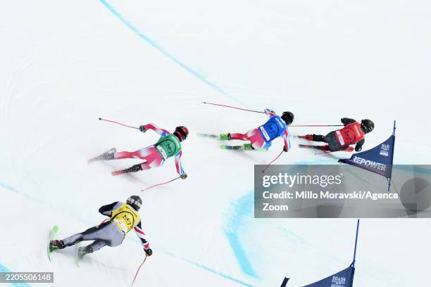 Ryo Sugai of Team Japan, Terence Tchiknavorian of Team France, Melvin Tchiknavorian of Team France, Oliver Davies of Team Great Britain in action...