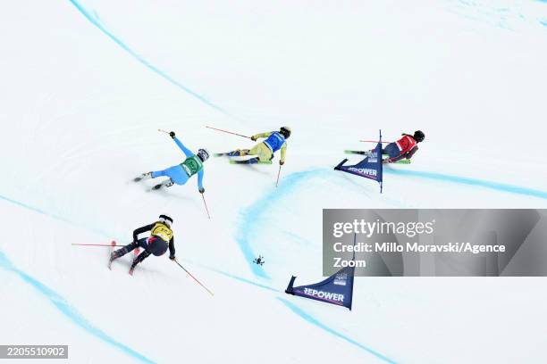 India Sherret of Team Canada, Daniela Maier of Team Germany, Jole Galli of Team Italy, Morgan Shute of Team United States in action during the FIS...