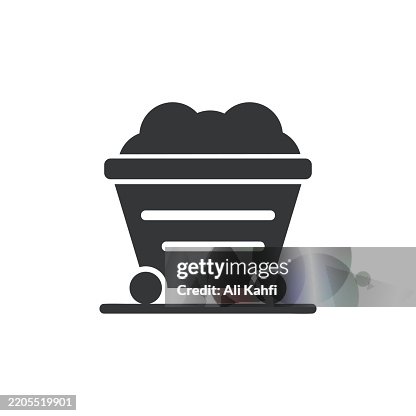 Coal glyph solid icon. Solid icon that can be applied anywhere, simple, pixel perfect and modern style. Coal glyph solid icon. Solid icon that can be applied anywhere, simple, pixel perfect and modern style.