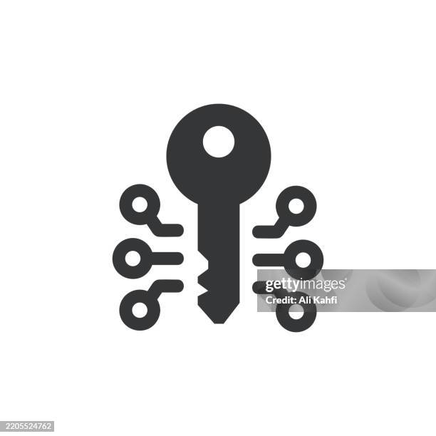 encryption glyph solid icon. solid icon that can be applied anywhere, simple, pixel perfect and modern style. - security camera isolated stock illustrations