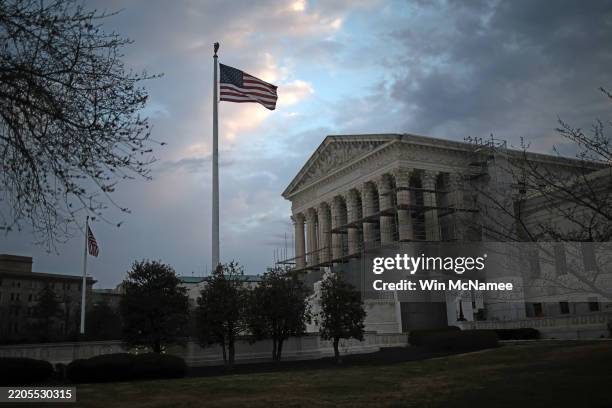 The U.S. Supreme Court is shown March 17, 2025 in Washington, DC. The Trump administration defied a federal judge's court order this past weekend in...