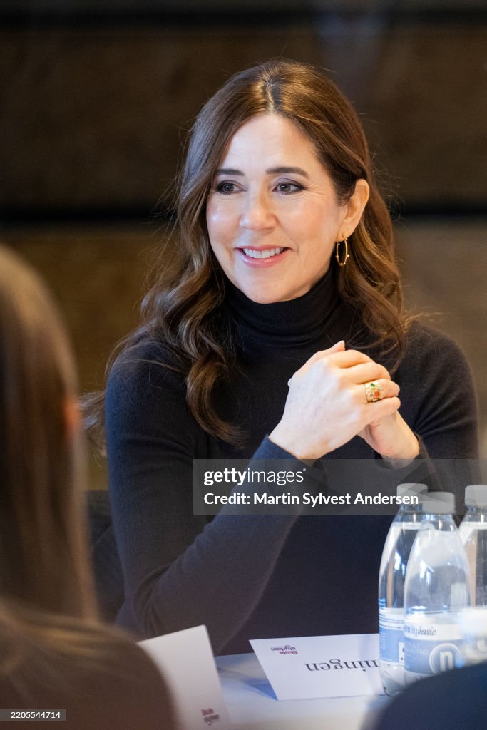 Danish Queen Mary Visits In School Force With Mary Foundation