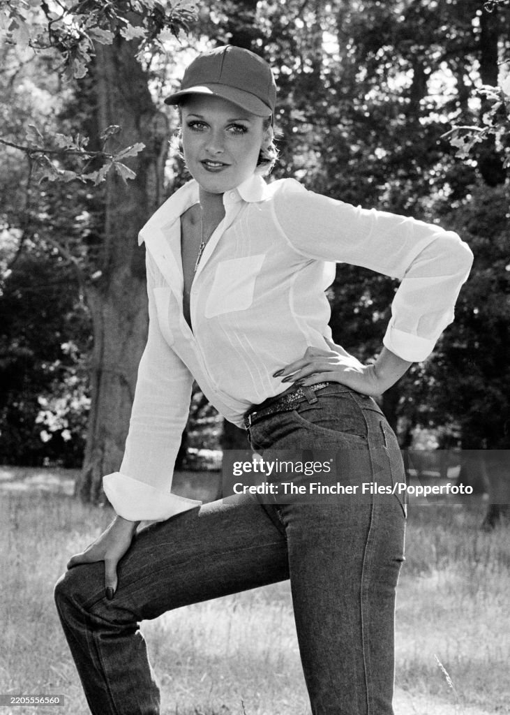 Jane Supermodel British model Jane Hargrave, the Penthouse Pet of the Year, wearing ...