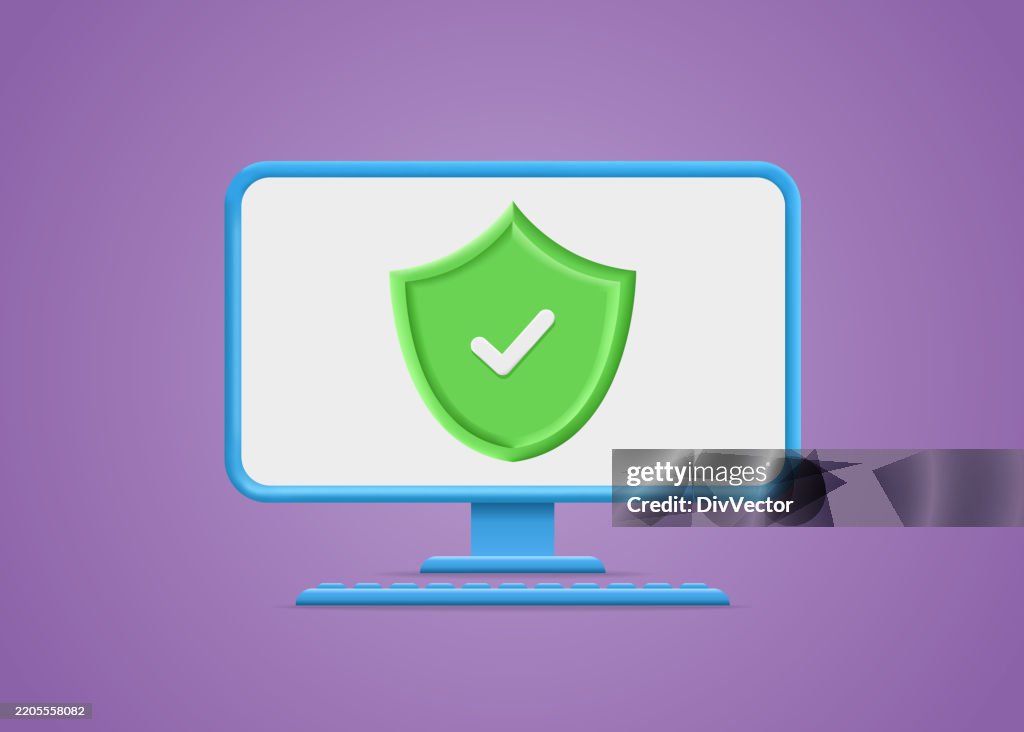 Protect The Computer Protect Your Computer Concept High-Res Vector Graphic - Getty Images