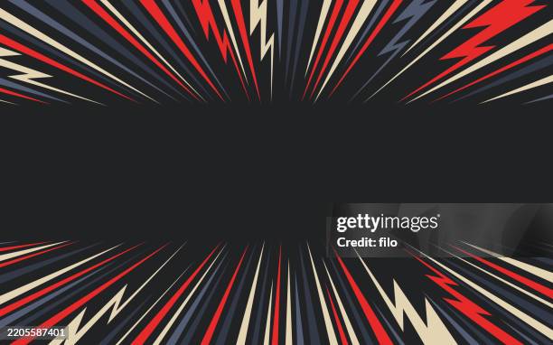 blast zap excitement explosion abstract background - rock music stock illustrations