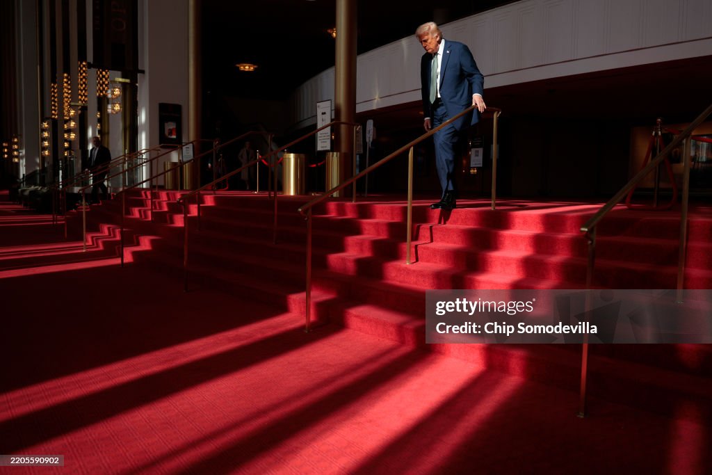 President Trump Participates In A Kennedy Center Board Meeting And Tour