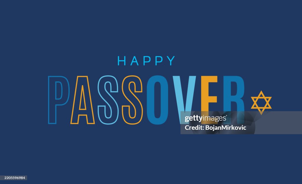 Pessachkarte, Poster. Vektor