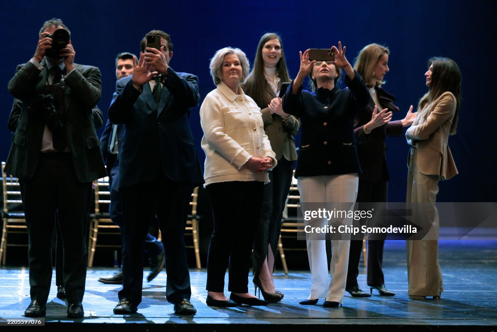 President Trump Participates In A Kennedy Center Board Meeting And Tour
