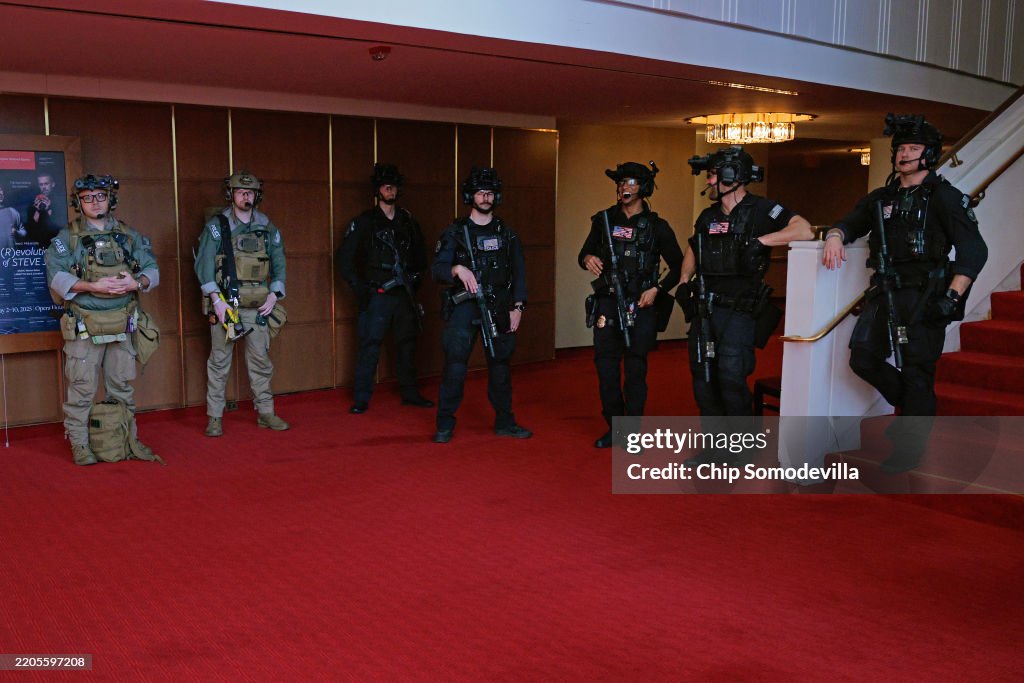 President Trump Participates In A Kennedy Center Board Meeting And Tour