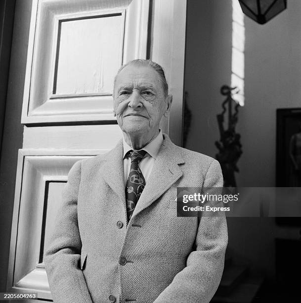 Author and playwright W Somerset Maugham, Villa La Mauresque, Cap Ferrat, France, January 20th 1958.